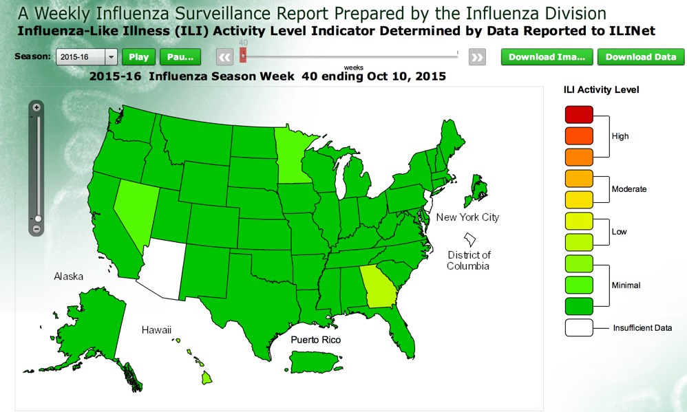 Interactive flu map 10.15